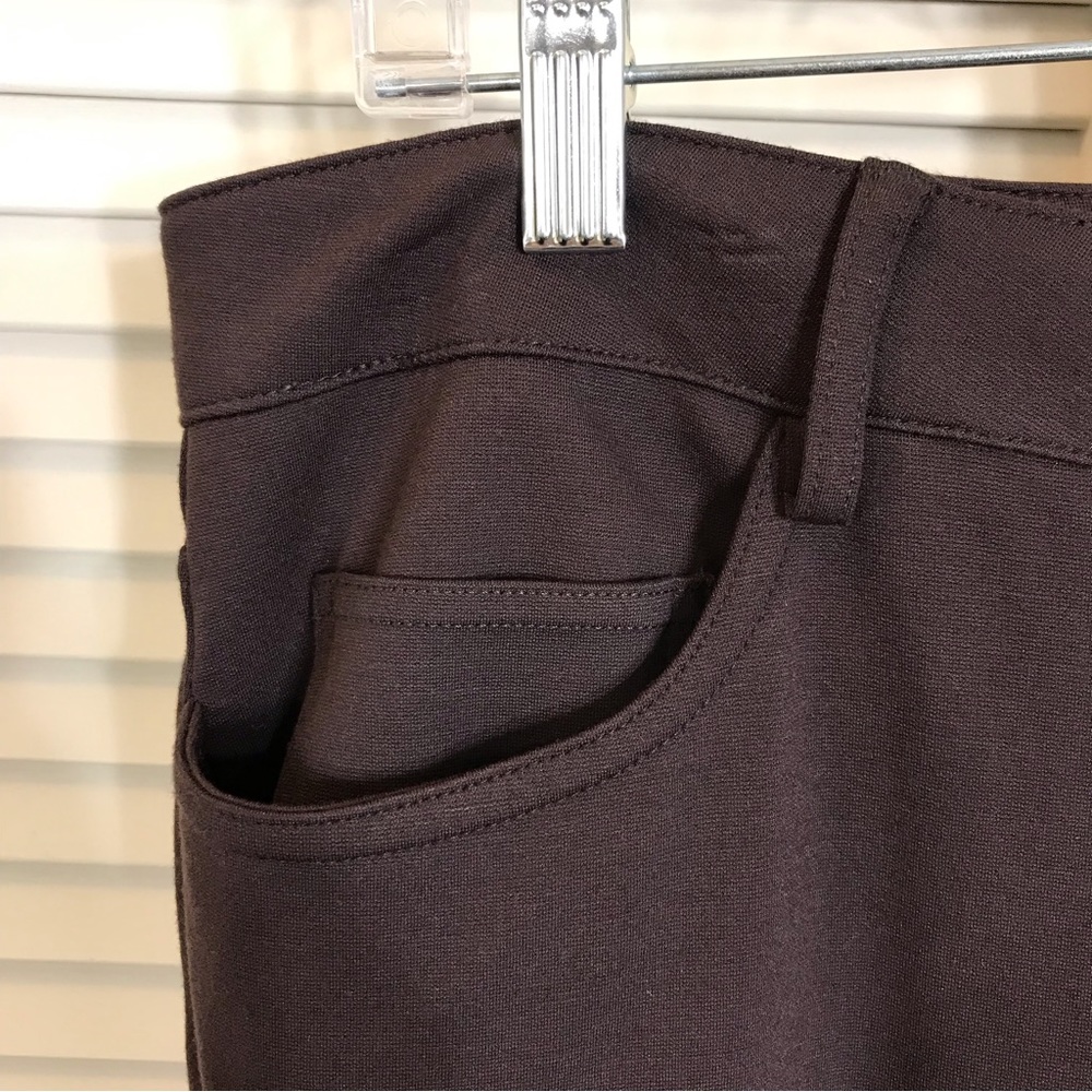 NWT Michael Kors Chocolate Gold Logo Slim Fit Knit Pants XL - Picture 7 of 13